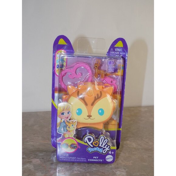 Polly Pocket Pet Connects Deer and Meadow Micro Playset - Picture 3 of 7